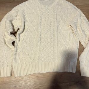 Bluenotes Ivory Knit Sweater
